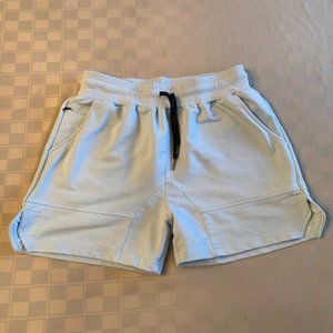 EVERWORTH Men's Gym Workout Shorts Bodybuilding Running, Light Blue, Size Small
